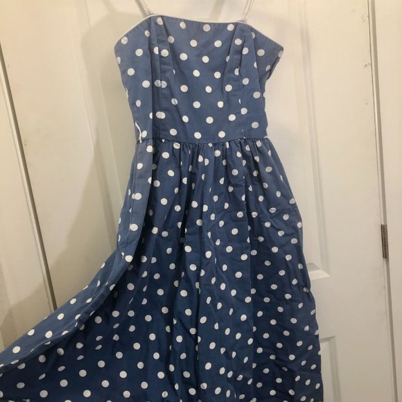 50's Vintage Lanz Original Red Blue Tulip Black Calico Heart Dirndl Tea Dapper Swing Midi Sundress Dress